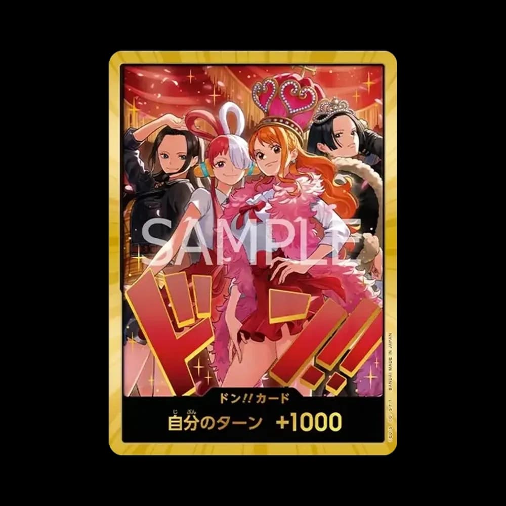 ドン!!カード : ロビン&ウタ&ナミ&ハンコック スーパーパラレル [開封済](エクストラブースター「ワンピース ヒロインズエディション スペシャルセット」)