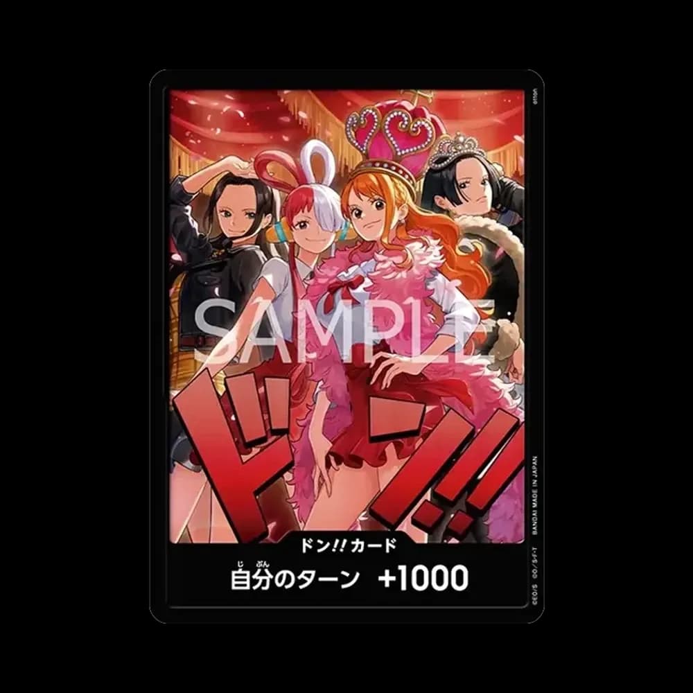 ドン!!カード : ロビン&ウタ&ナミ&ハンコック [開封済](エクストラブースター「ワンピース ヒロインズエディション スペシャルセット」)