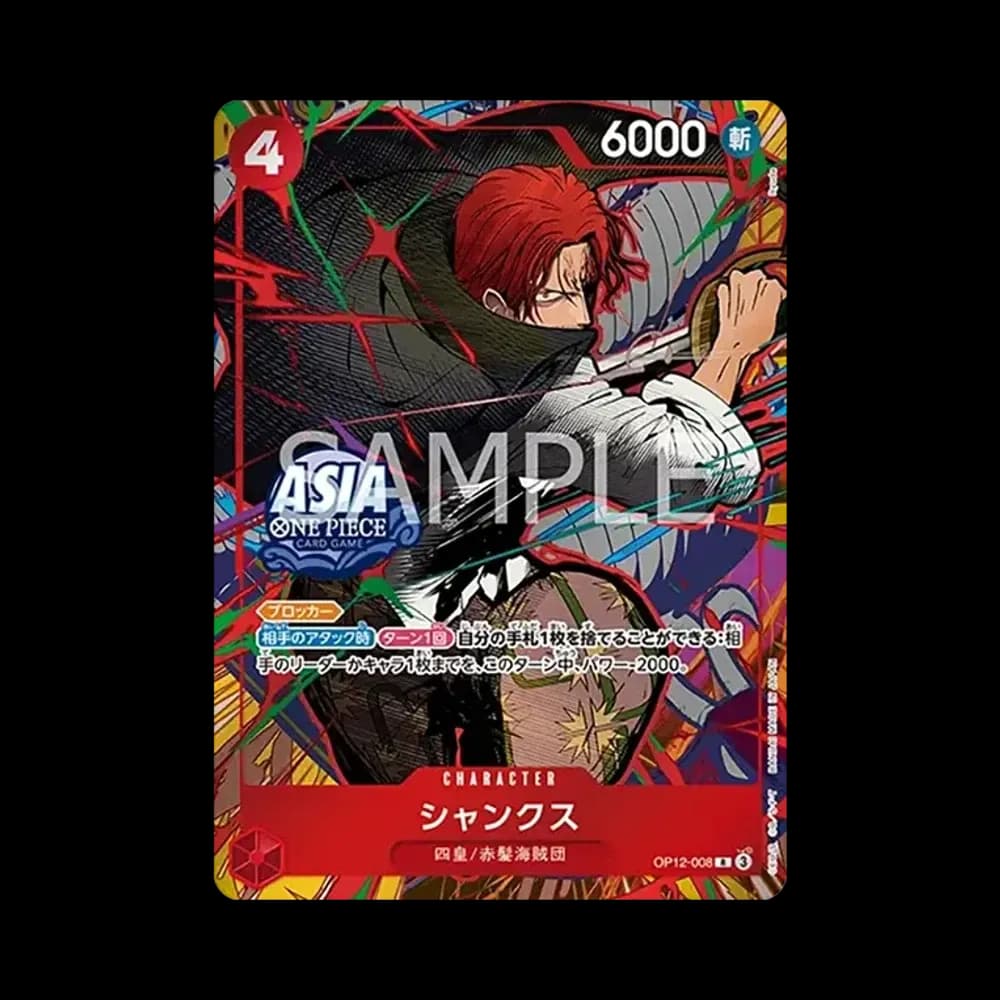 シャンクス R [OP12-008]【アジア版】(プロモーションカード「ミニティンパックセット vol.3」)