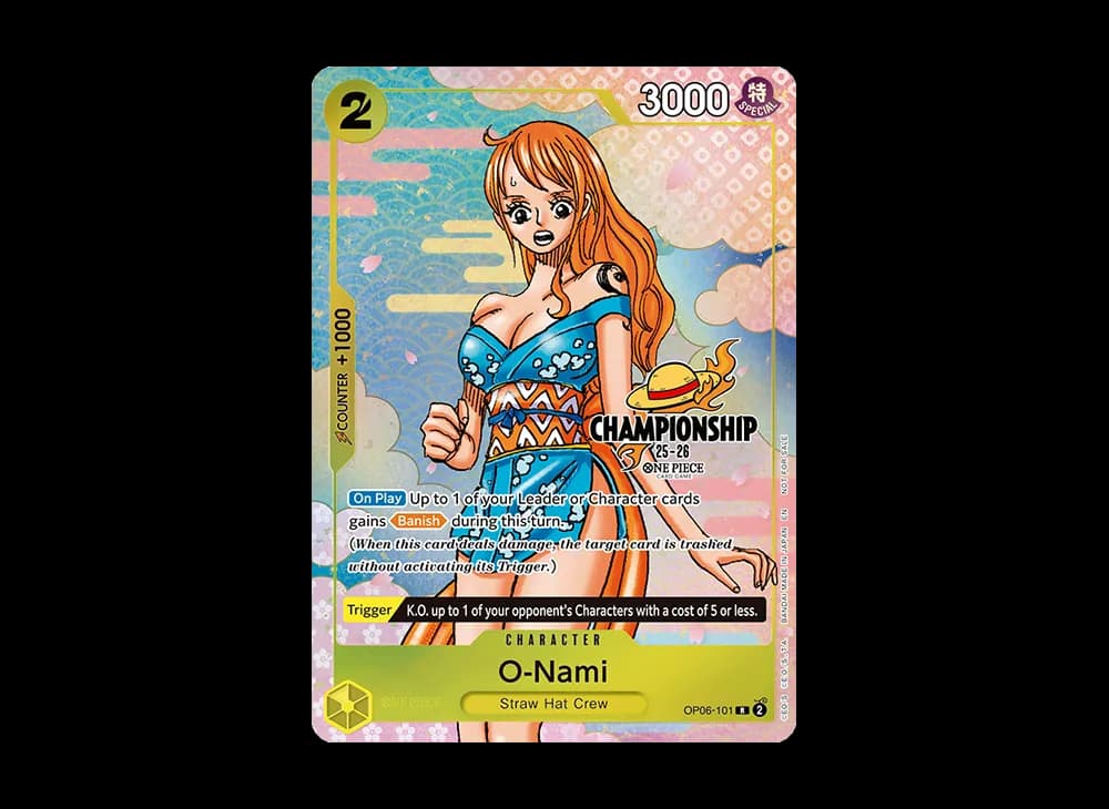 おナミ R [OP06-101]【英語版】(プロモーションカード「チャンピオンシップ 25-26 イベントパック ファイナリストver.」)