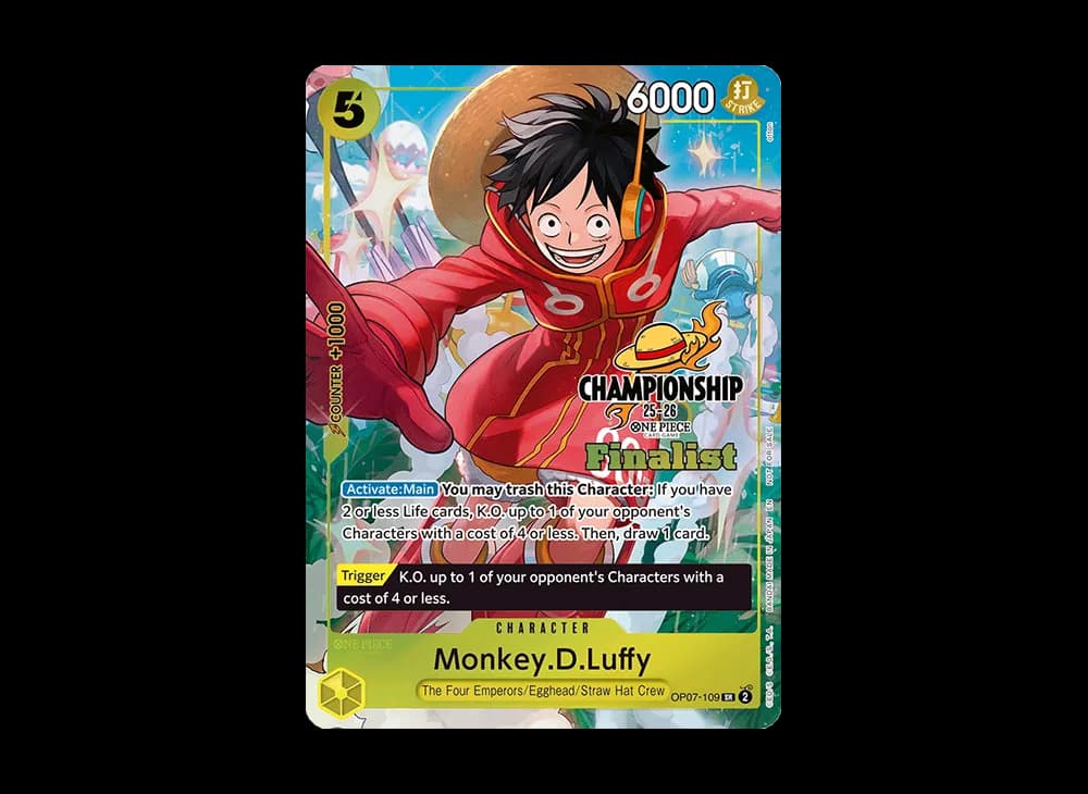 モンキー・D・ルフィ SR [OP07-109]【英語版】(プロモーションカード「チャンピオンシップ 25-26 ファイナリストカードセット1」)