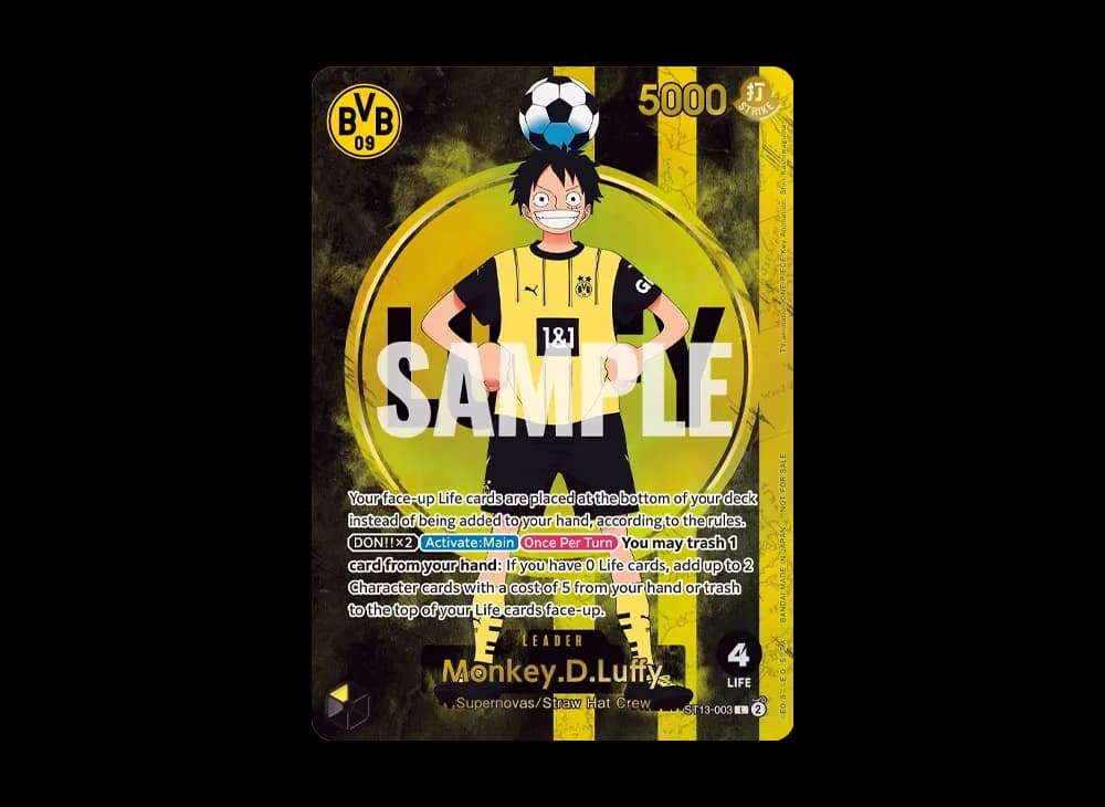 モンキー・D・ルフィ L [ST13-003]【英語版】(プロモーションカード「ボルシアドルトムント × ONE PIECE マッチデー 2025」)