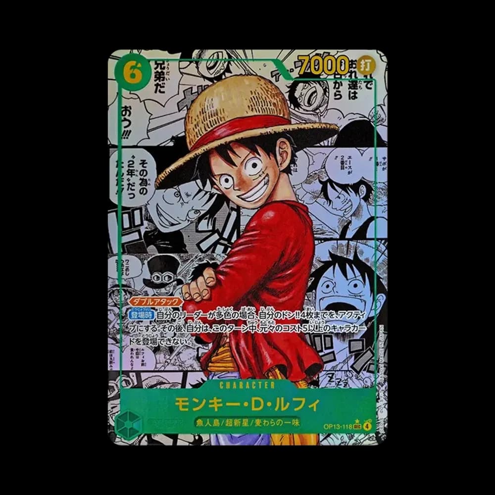 モンキー・D・ルフィ SEC-SP (コミパラ) [OP13-118](ブースターパック「受け継がれる意志」)