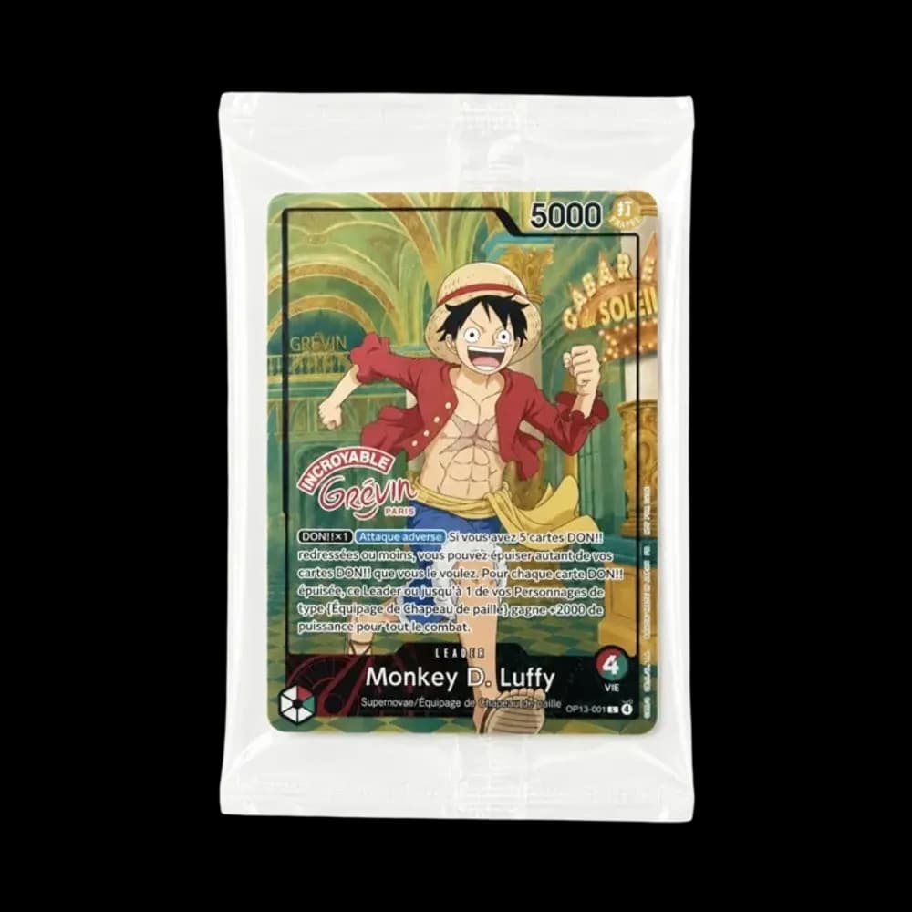 モンキー・D・ルフィ L [OP13-001]【フランス語版】(プロモーションカード「ONE PIECE × グレヴァン美術館」)