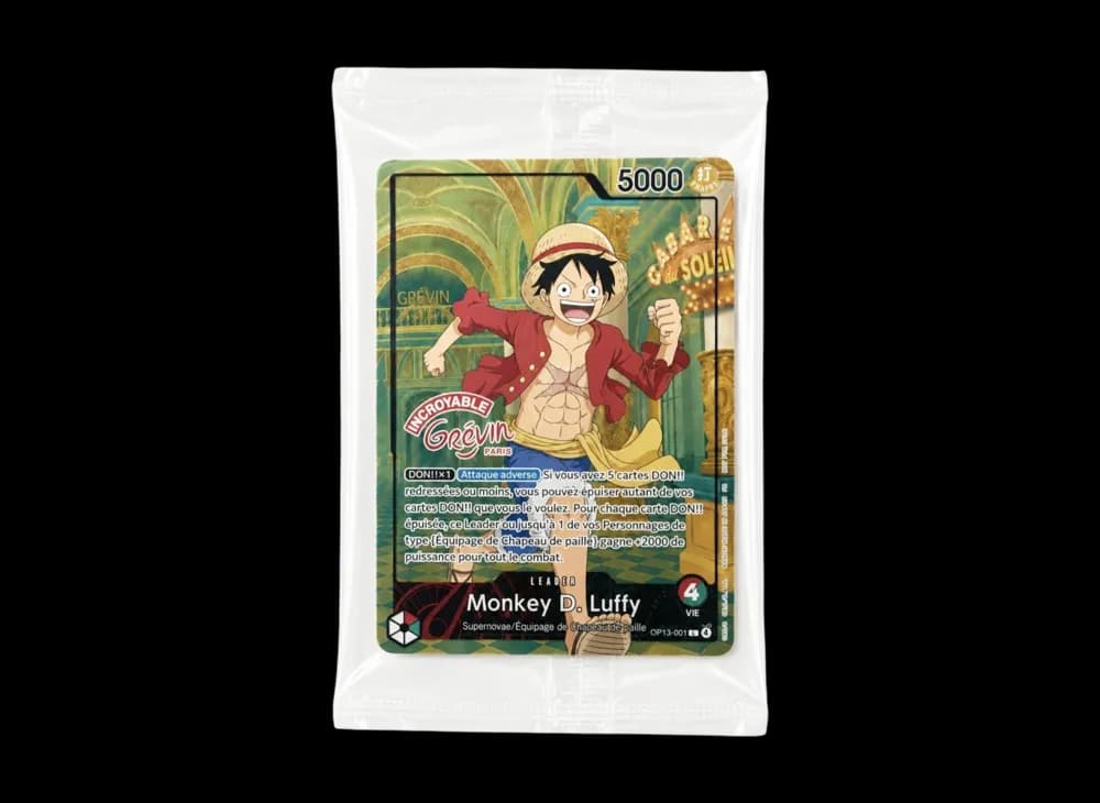 モンキー・D・ルフィ L [OP13-001]【フランス語版】(プロモーションカード「ONE PIECE × グレヴァン美術館」)