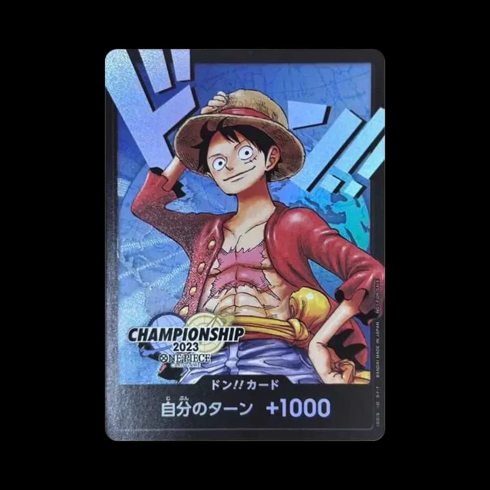 ドン!!カード : モンキー・D・ルフィ (プロモーションカード「チャンピオンシップ2023 ワールドファイナル記念品」)
