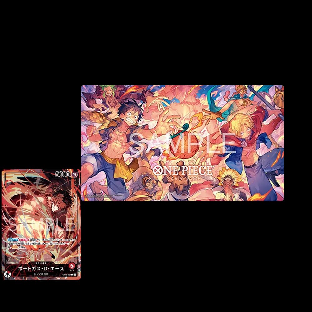 ONE PIECE Card Game Official Playmat Flame-Flame Fruit Coliseum Edition