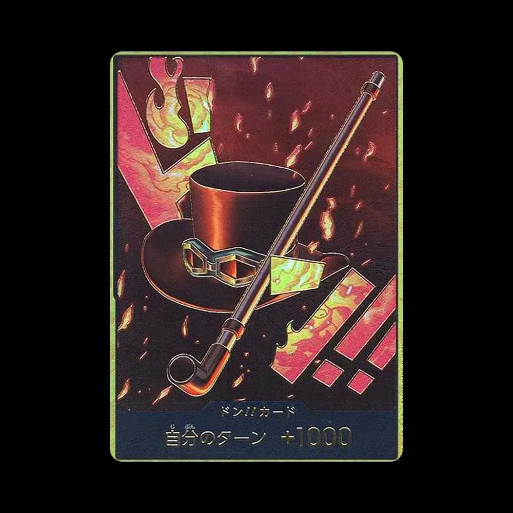 ドン!!カード : サボ スーパーパラレル (プレミアムブースター「ONE PIECE CARD THE BEST」)