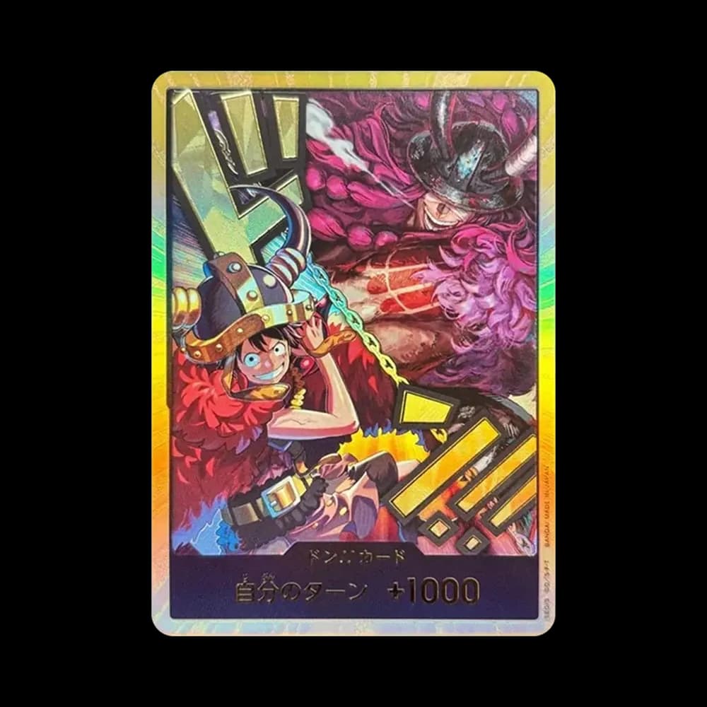 ドン!!カード (ルフィ / ロキ) :金ドン (ブースターパック「世界最強の戦士」)